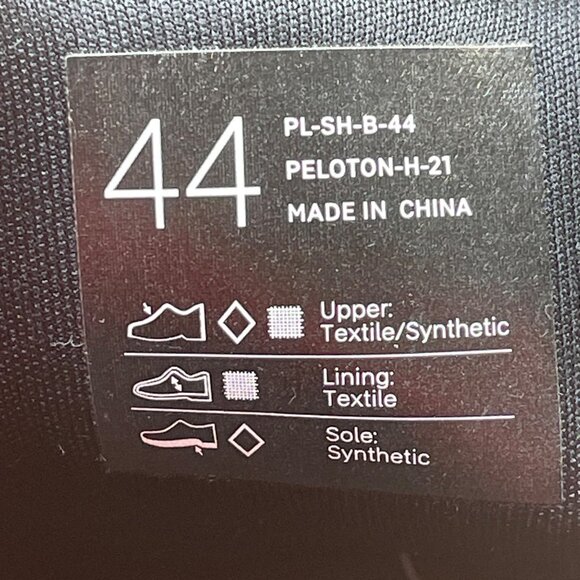 Peloton Black & Red Cycling Shoes With Adhesive & Buckle Closure Size M10.5/W12 - Picture 6 of 10